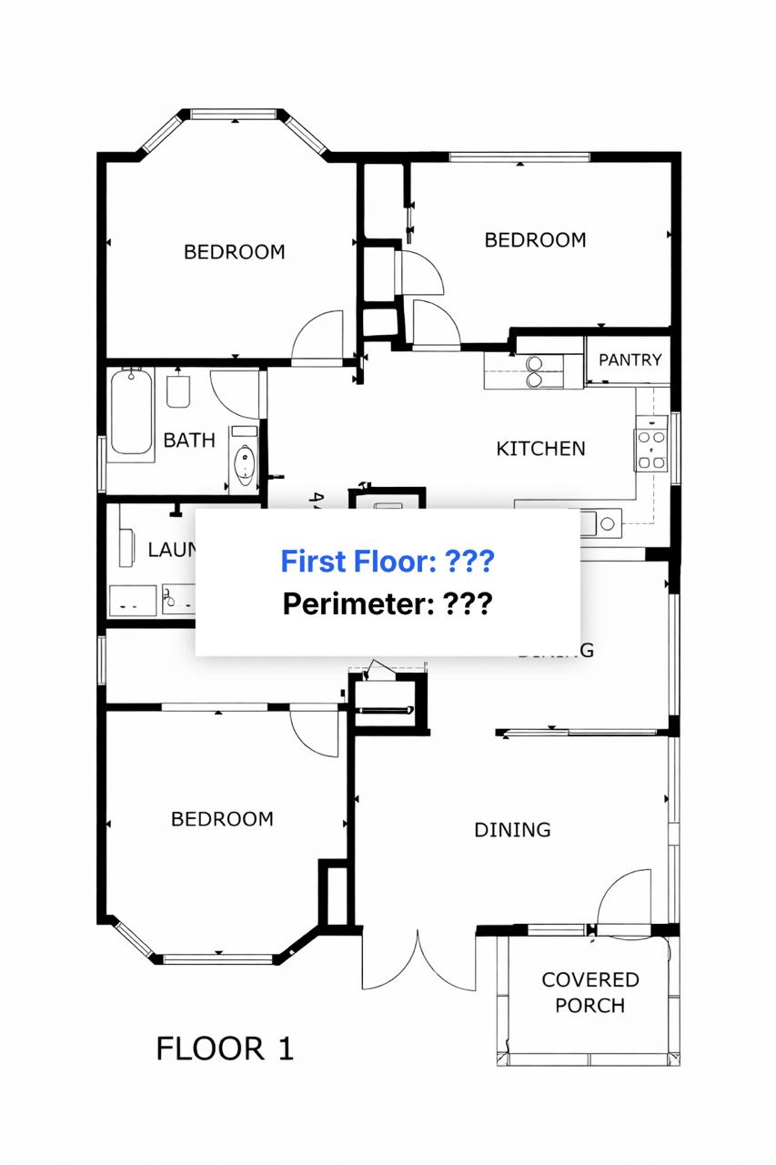 Floor plan before measurement